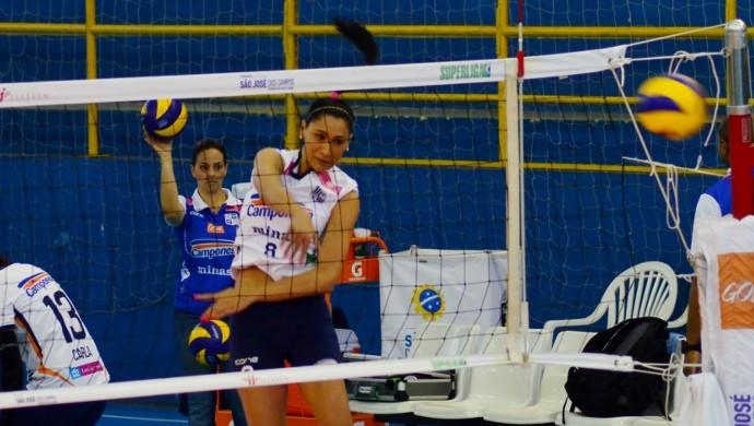 Jaque Jaqueline Minas Vôlei Superliga São José dos Campos (Foto: Danilo Sardinha/ GloboEsporte.com)