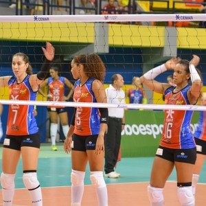 Maranhão Vôlei e São José pela Superliga feminina de vôlei em jogo no Castelinho (Foto: Divulgação / Tavares Jr.)