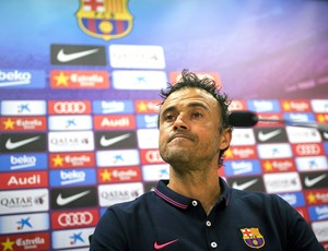 Luis Enrique, Coletiva Barcelona (Foto: Agência EFE)