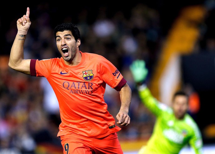 Suarez, Valencia X Barcelona (Foto: Agência EFE)