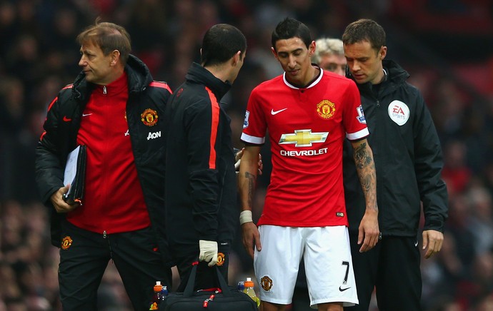 Manchester United x Hull City - Di Maria substituição (Foto: Getty)