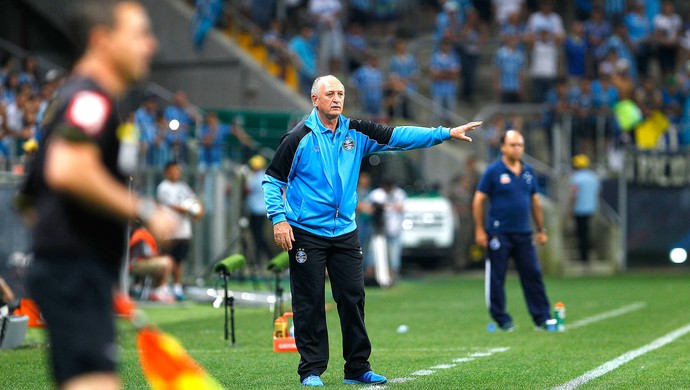 Felipão Scolari, Grêmio X Cruzeiro (Foto: Lucas Uebel / Grêmio FBPA)