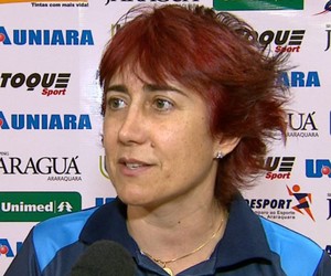 Sandra Mara Leão, técnica do time feminino de Araraquara (Foto: Paulo Chiari/EPTV)