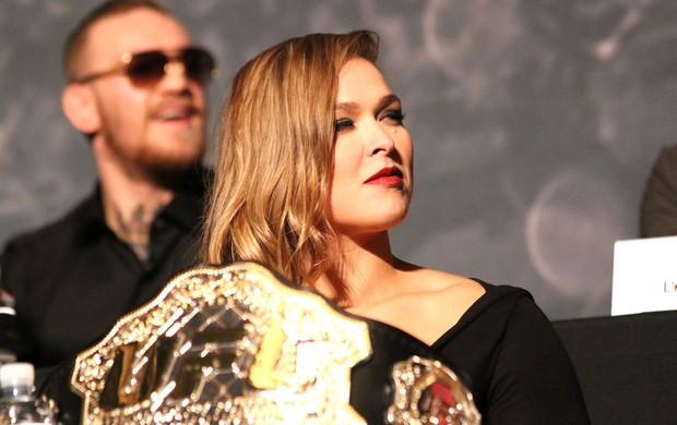 Ronda Rousey, Coletiva UFC (Foto: Evelyn Rodrigues)