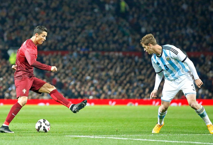 Cristiano Ronaldo, Argentina X Portugal (Foto: Agência AP )