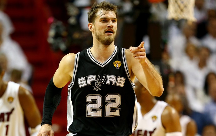 Tiago Splitter Miami Heat x San Antonio Spurs NBA (Foto: Getty Images )