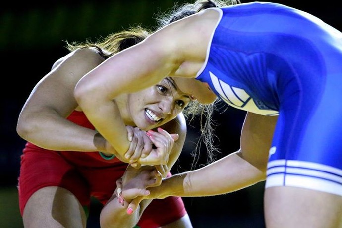 luta olímpica Aline Silva (Foto: Divulgação Fila Wrestling)