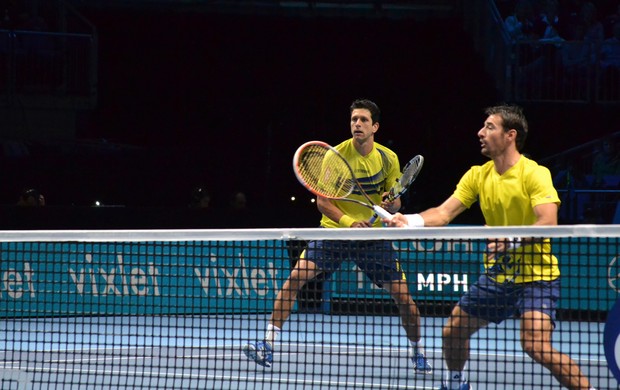 têni, Marcelo Melo e Ivan Dodig no ATP Finals (Foto: Gustavo Werneck / Vipcomm)