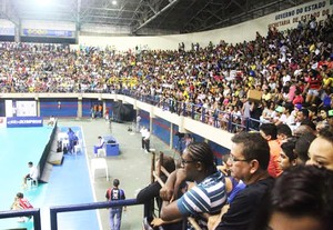 Torcida maranhense marcou presença e deu show no Castelinho (Foto: De Jesus/O Estado)