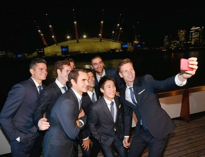  Tenis ATP World Tour Finals, Roger Federer, Stan Wawrinka, Andy Murray, Milos Raonic, Marin Cilic, Kei Nishikori and Novak Djokovic. (Foto: Getty Images)