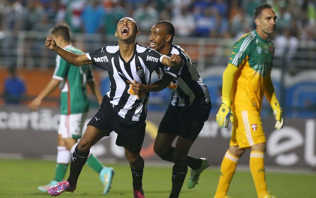 Palmeiras x Atlético-MG - comemoração gol do Galo (Foto: Marcos Bezerra / Agência Estado)