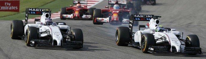 Felipe Massa havia ultrapassado Valtteri Bottas na largada do GP dos EUA (Foto: Getty Images)