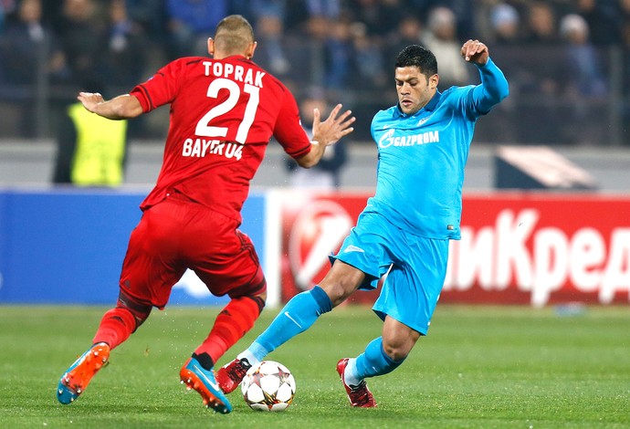 Hulk, Bayer Leverkusen X Zenit (Foto: Agência AP)