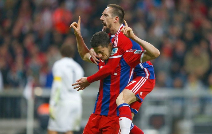 Lewandowski bayern munique x borussia dortmund (Foto: Reuters)