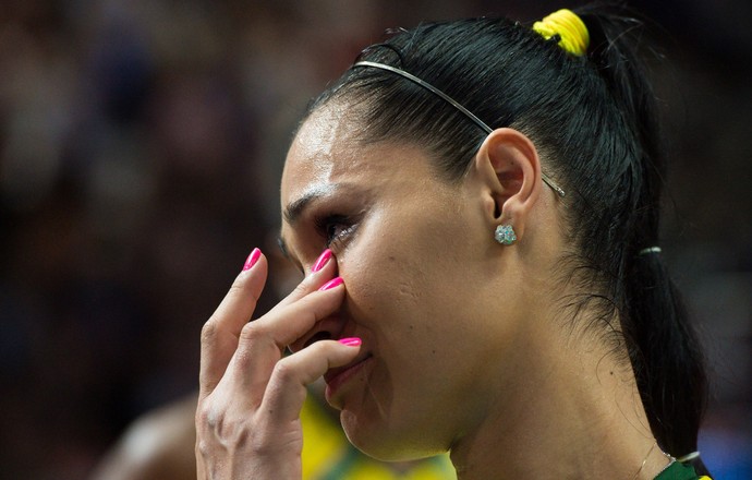 Jaqueline comemoração vôlei feminino Brasil (Foto: FIVB)