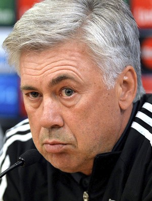 Ancelotti, coletiva Real Madrid (Foto: Agência AFP )