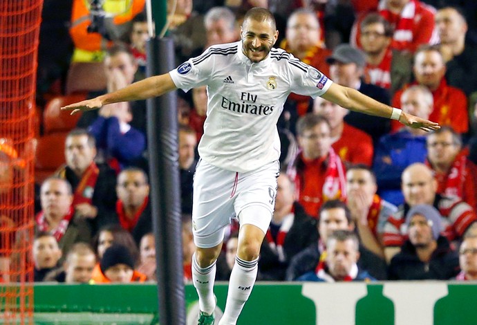 Liverpool x Real Madrid - Benzema (Foto: Reuters)