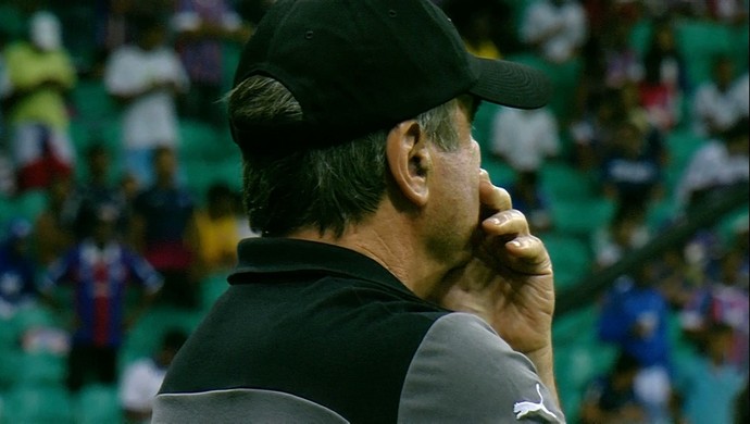 Técnico Levir Culpi comandou o Atlético-MG na partida contra o Bahia (Foto: Reprodução/Sportv)