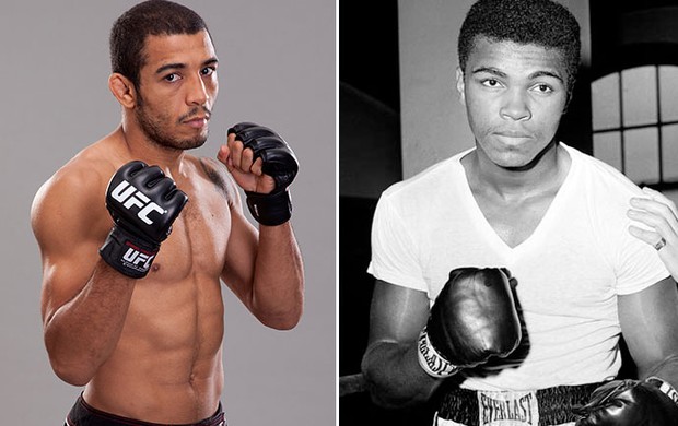 montagem - josé aldo x Muhammad Ali (Foto: Editoria de Arte)