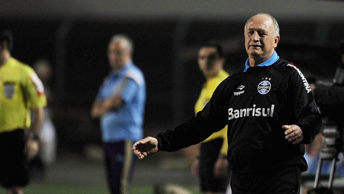 Felipão, Scolari Grêmio x Palmeiras (Foto: Marcos Ribolli)