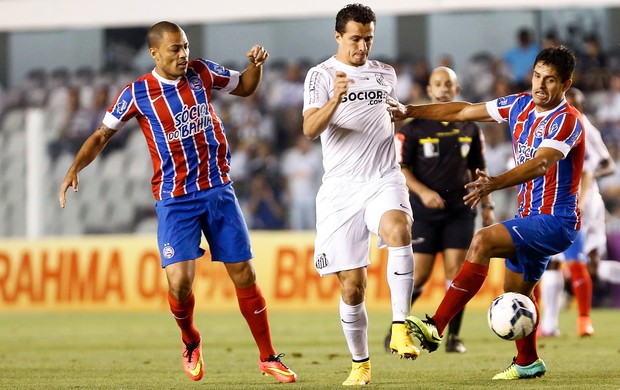 Santos x Bahia - Leandro Damião (Foto: Miguel Schincariol / Agência Estado)