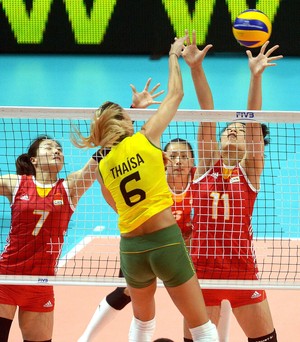 Thaisa, Brasil x China Mundial de volei feminino (Foto: Divulgação / FIVB)