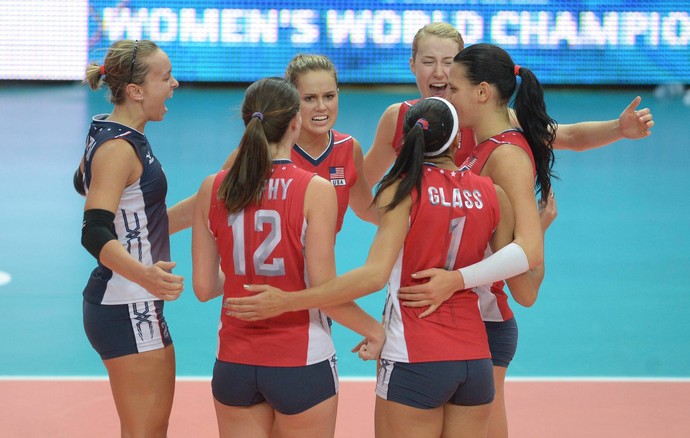 Seleção Estados Unidos Mundial vôlei feminino (Foto: Divulgação / FIVB)