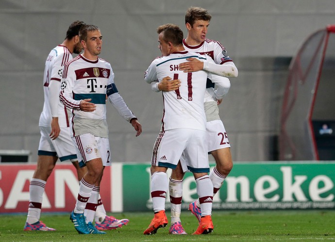 muller bayern munique x cska (Foto: AP)