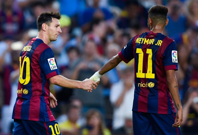 messi neymar barcelona x grana (Foto: Getty Images)