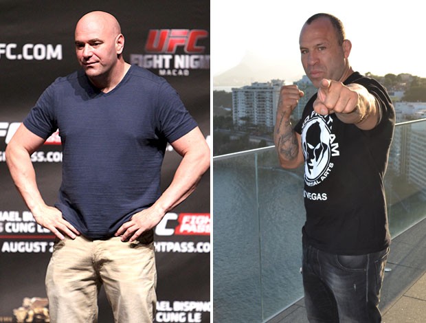 Montagem Dana White X Wanderlei Silva (Foto: Editoria de Arte)