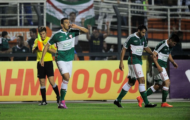 Lucio gol Palmeiras (Foto: Marcos Ribolli)