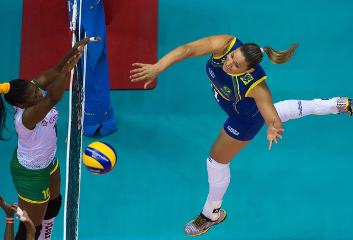 brasil x camarões  volei mundial (Foto: Divulgação/FIVB)