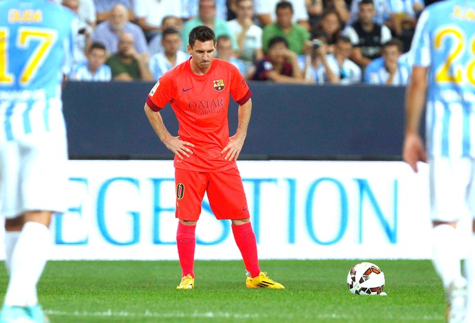 Messi, Malaga X Barcelona (Foto: Agência Reuters)