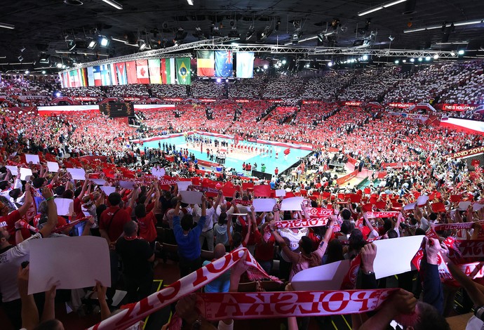 Brasil X Polônia - Mundial de vôlei (Foto: Divulgação / FIVB)