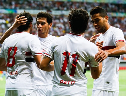 gol do São Paulo x Botafogo (Foto: Getty Images)