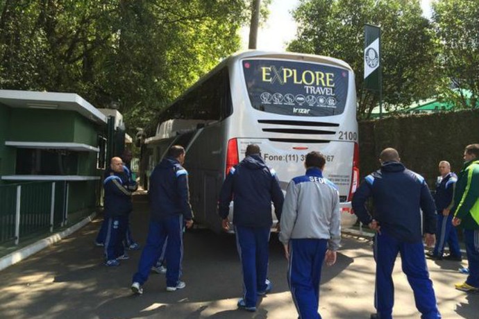 ônibus Palmeiras (Foto: Fernando Vidotto)