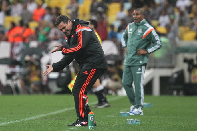 Vanderlei Luxemburgo na partida contra o Fluminense (Foto: Gilvan de Souza / Flamengo)