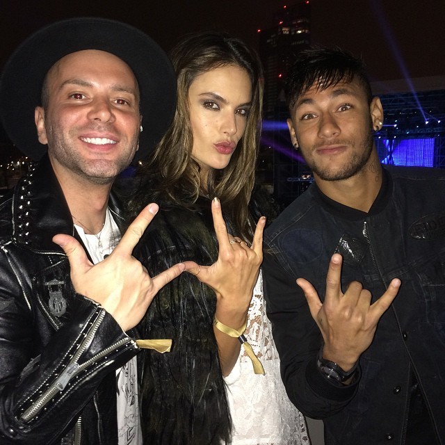 Neymar e Alessandra Ambrósio (Foto: Instagram)