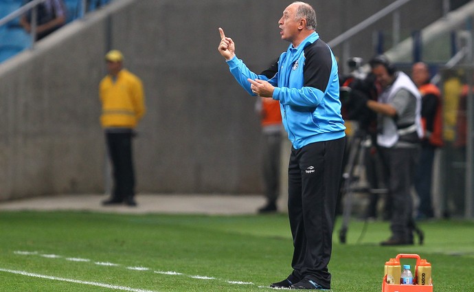 Felipão, gremio x santos arena (Foto: Lucas Uebel/ Divulgação Grêmio)