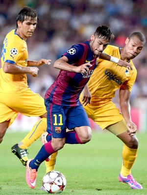 Neymar, Barcelona X Apoel (Foto: Agência AFP)