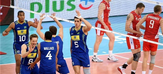 Brasil x Rússia Mundial vôlei (Foto: Divulgação/FIBV)