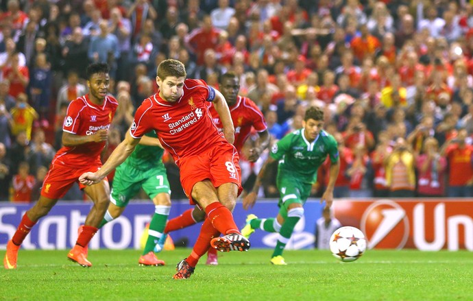 Gerrard, Liverpool X Ludogorets (Foto: Getty Images)