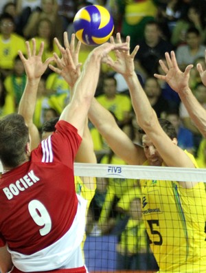 brasil x polônia - liga mundial de vôlei (Foto: FIVB)