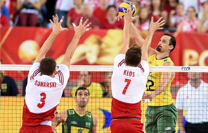 Brasil x Polônia Mundial masculino vôlei Lipe (Foto: Divulgação/FIBV)