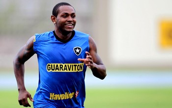 Treino do Botafogo no Estádio Olímpico João Havelange - Jobson. (Foto: Alexandre Cassiano / Agência O Globo.)