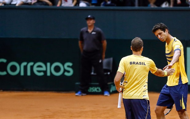 Copa Davis - Brasil x Espanha - Marcelo Melo dupla (Foto: Vipcomm)