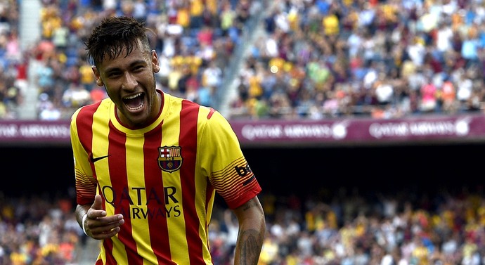 Neymar barcelona gol athletic de Bilbao (Foto: Agência AFP)