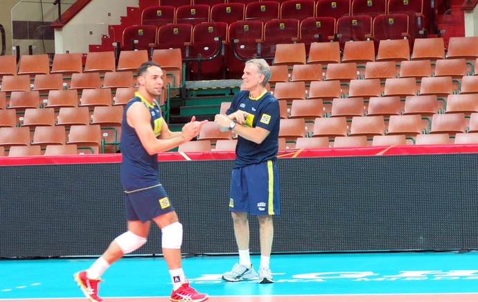 Seleção Brasileira de vôlei masculino  (Foto: Danielle Rocha)