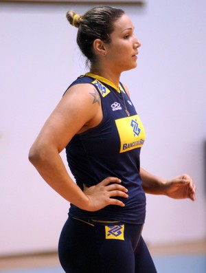 Treino vôlei feminino brasil - Tandara (Foto: Divulgação / CBV)