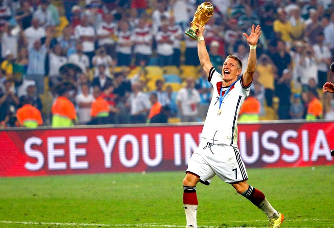 Bastian Schweinsteiger taça da Alemanha Copa do Mundo (Foto: Reuters)